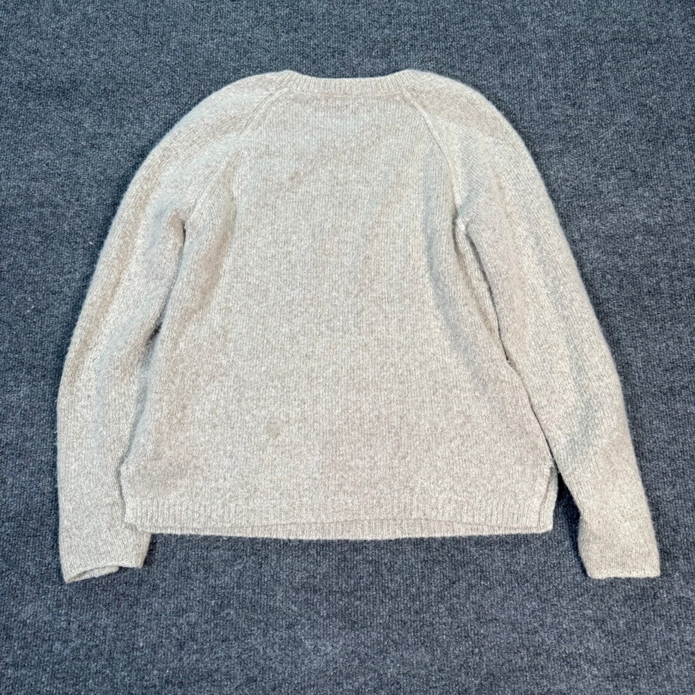James Perse 100% Cashmere Crewneck Sweater Oatmeal Beige Size 2 US Medium - Picture 4 of 7